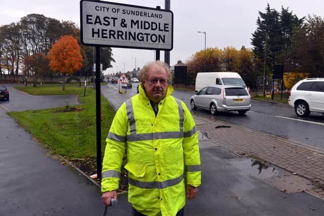 West Park resident Peter White is campaigning for a reduced speed limit on Durham Road.