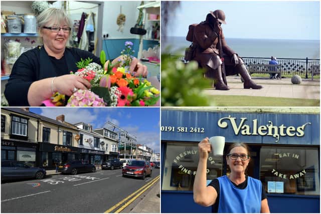 Seaham businesses are delighted to see people back, including Karen Batey, of Karan's Florist, and Susan Dugan, of Valente's.