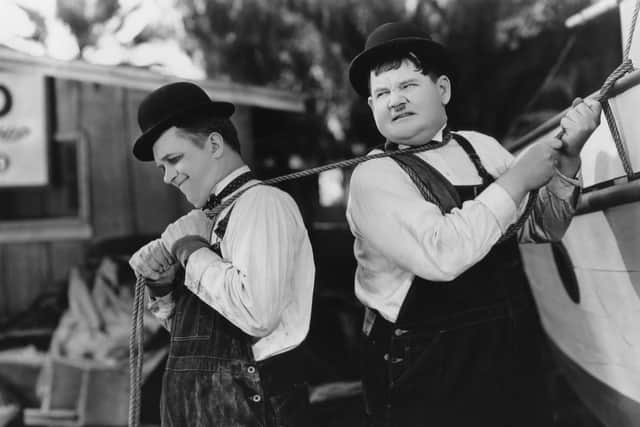 Laurel and Hardy are probably the most famous double act of all time.