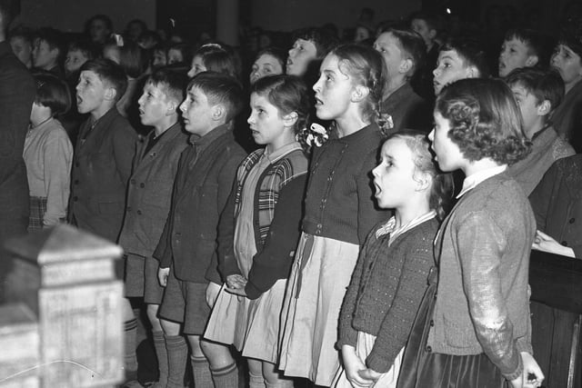Here are some carol singers in Sunderland in 1954 but when was the last time you remember them going door to door?