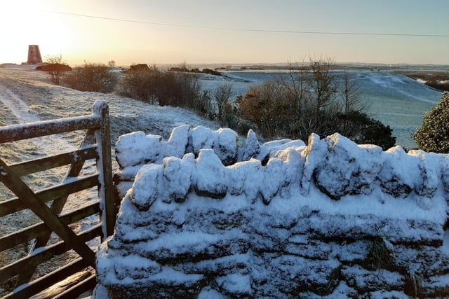 Snowfall on the Cleadon Hills last year. Dale Addison loves this view when he is heading back to Sunderland from the North.
"If I'm coming back from the South it's Hendon Docks and the South pier in the distance," he said.