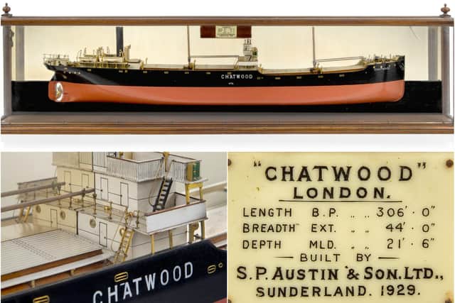 The model of the SS Chatwood which has been sold at auction.
