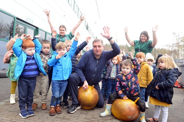 Reporter Neil Fatkin goes back to his childhood to enjoy a ride on a space hopper.
