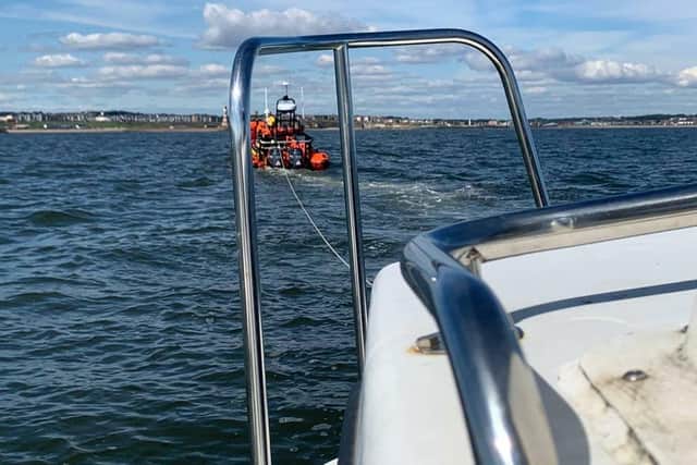 The RNLI crew had to tow the boat back to safety.