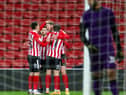 Sunderland celebrate Aiden O'Brien's opening goal