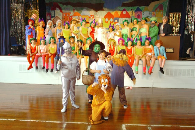 The production of Wizard of Oz at the school. Were you in it?