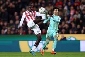 Axel Tuanzebe of Stoke City. (Photo by Naomi Baker/Getty Images)