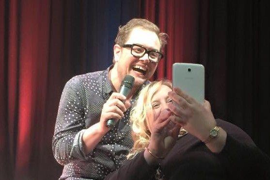 Angelina Wood met comedian Alan Carr six years ago at The Castle Theatre in Wellingborough, where she had a selfie with him on stage.