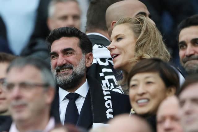 Amanda Staveley and Newcastle United chairman Yasir Al-Rumayyan were in attendance for the game against Tottenham Hotspur (Photo by Ian MacNicol/Getty Images)