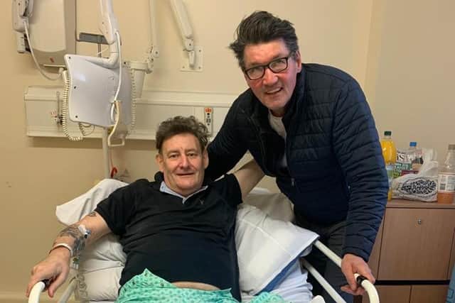 Will Ferry was visited in hospital by former Sunderland player and England international Mick Harford.