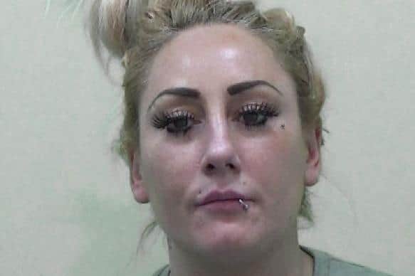 Victoria Hetherington, from Sunderland, received a four-week jail term after stealing £376 of booze from Asda.