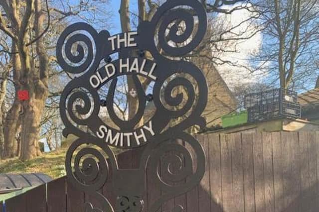The sign which was discovered outside The Forge has been restored and placed back outside the site