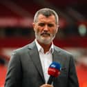 MANCHESTER, ENGLAND - SEPTEMBER 04:   Roy Keane looks on prior to the Premier League match between Manchester United and Arsenal FC at Old Trafford on September 4, 2022 in Manchester, United Kingdom. (Photo by Ash Donelon/Manchester United via Getty Images)