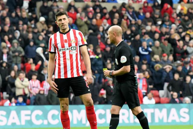 Danny Batth after Cardiff are awarded a penalty at the Stadium of Light