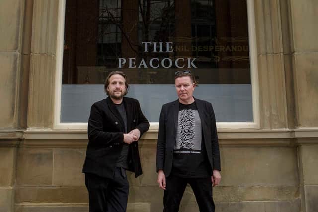 Barry Hyde and Dan Donnelly at the site of the The Peacock pub which has now been converted into a recording studio and 220 capacity music venue.

Picture: DAVID WOOD