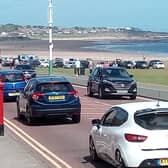 The seafront is busy with traffic on Monday, May 25.