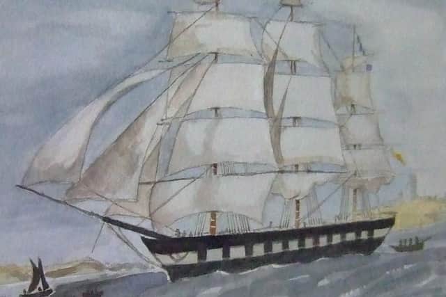 The ‘Ocean Bride’ which Keith's ancestor George Pottinger captained out of the Tyne and Wear.