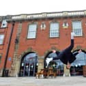 Dance City Sunderland launch at The Engine Room. Street dancer Robby Graham. 