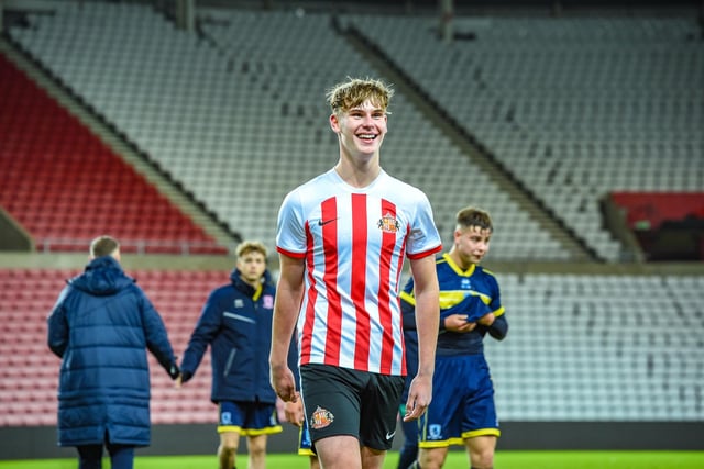 Aged just 15 and playing well above his age group, Fin Geragusian was on the scoresheet as he came off the bench for Sunderland against Middlesbrough in the FA Youth Cup at the Stadium of Light recently and is certainly an exciting prospect. (Brilliant photo courtesy of Ben Cuthbertson)