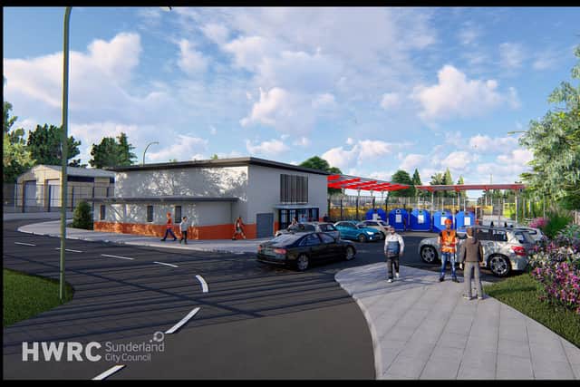 CGI of Sunderland's planned new waste and recycling centre