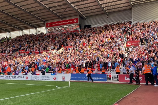 The away end at the Bet365 Stadium