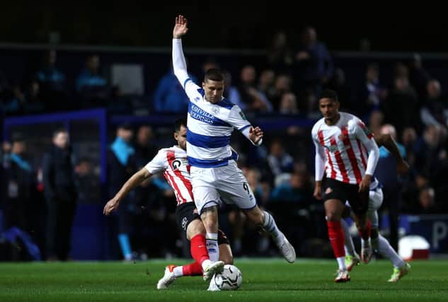 Newcastle United target Lyndon Dykes in action for QPR against Sunderland (Photo by Ryan Pierse/Getty Images)