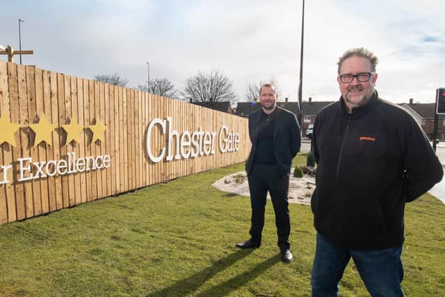 Anthony Douglas, Operations Director at Gentoo Homes (left) was joined by Nigel Wilson, Chief Executive Officer of Gentoo Group (right) ahead of this weekends launch.