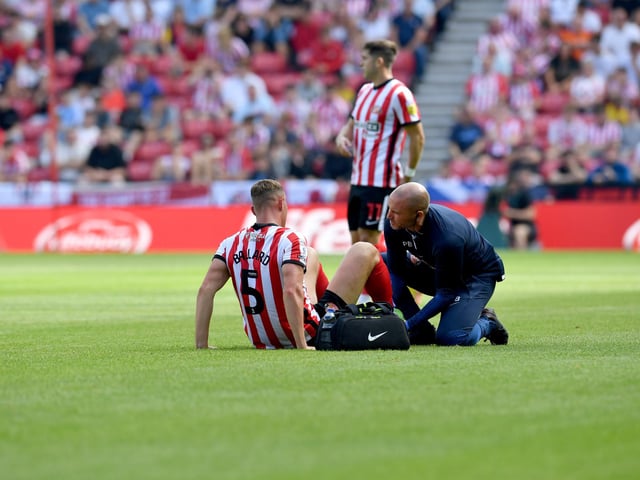 The defender signed for Sunderland from Arsenal on a permanent deal but is currently sidelined with a fractured foot.