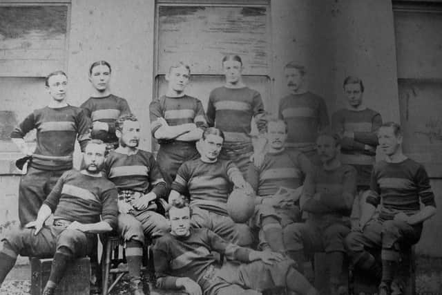 Sunderland's first rugby side minus the Laing boys who had gone back to college.