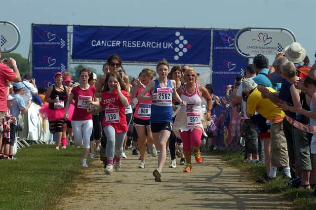 The start of the 2010 Race for Life at Herrington Country Park.