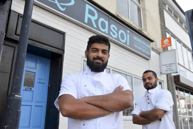 Owner chef Hussain of Rasoi Indian Kitchen takeaway takes on the new premises on Hylton Road with the help of his brother Shajel Ahmed (R).