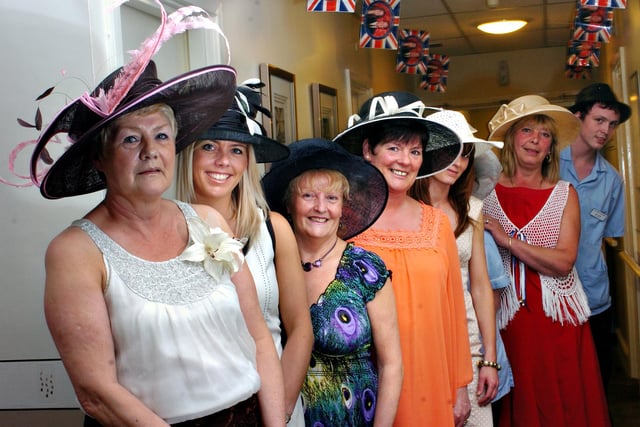 Royal Wedding celebrations at the Croft Care Home, in High Barnes, where staff followed the tradition of wearing a hat for a wedding in 2011.