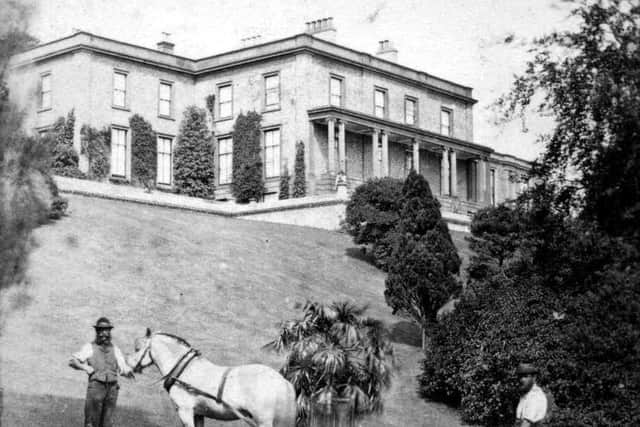 Ashburne House in 1872, as seen from what is now Backhouse Park.