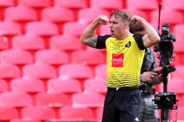 Jack Diamond is currently on loan with League Two side Harrogate Town (Photo by Catherine Ivill/Getty Images)