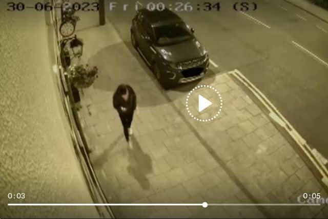 Police have issued this footage of a man who was in the area at the time of the incident and could have important information.