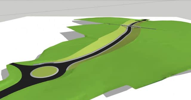Artistic impressions of the new road.