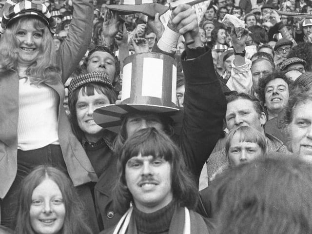 Confidence was high among these Sunderland fans at Wembley.