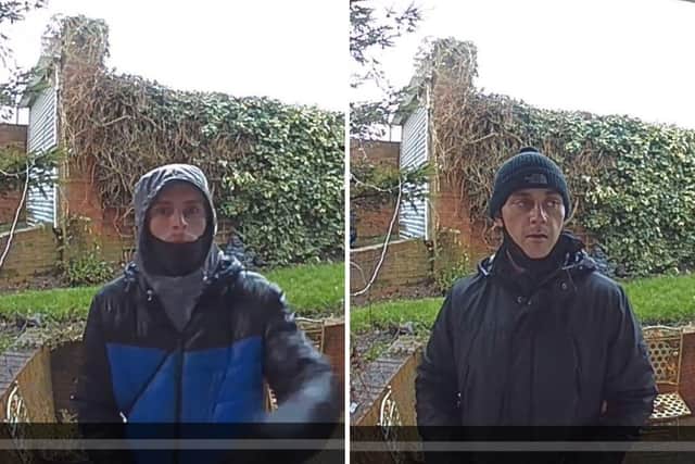 Do you recognise these men? Police would like to speak to them in connection with a burglary in Seaham