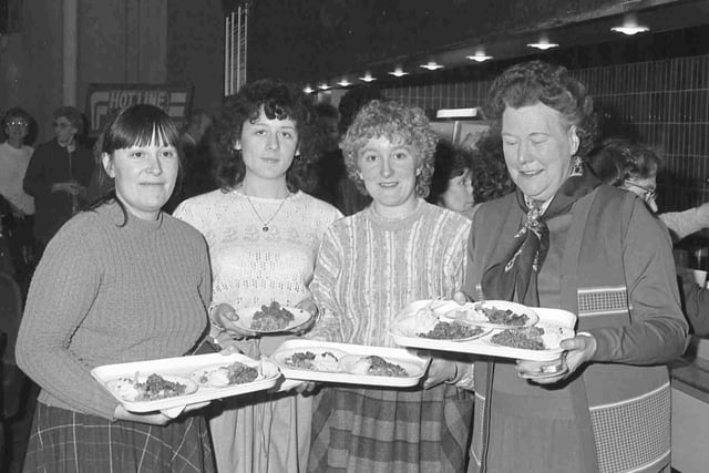 Pictured during Burns Night at the Top Rank in February 1983. Remember it?