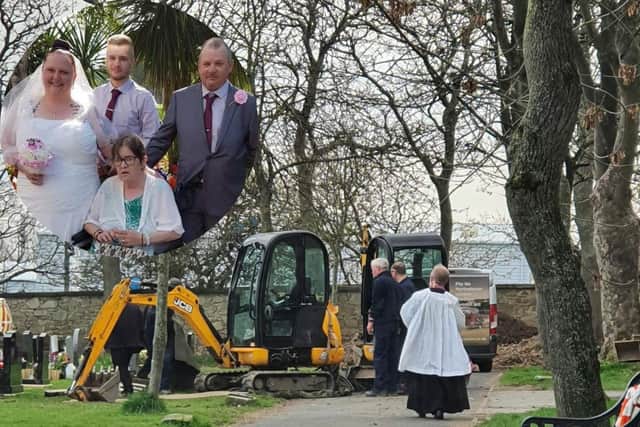 Kelly and her family were left distraught after her late mother's grave was dug 'last minute'.