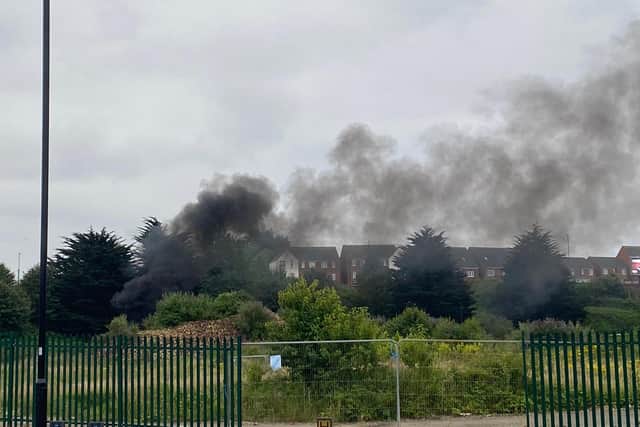 The fires were reported to Tyne and Wear Fire and Rescue Service within minutes of each other.