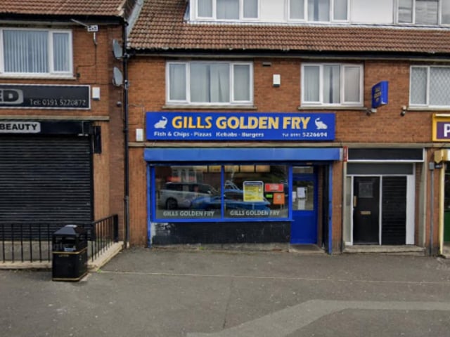 Gills Golden Fry, 43 Ashdown Road, Sunderland was awarded three stars on September 15.