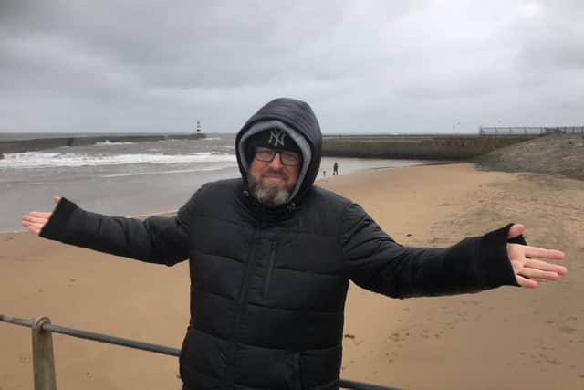 Andrew Cammiss, chief executive of East Durham Veterans Trust, after learning that Seaham's Boxing Day Dip had been cancelled.