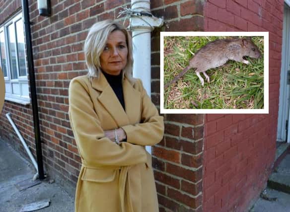 Lynsey Talbot found a rat in her garden after flooding caused by a burst waste pipe in her Gentoo home in South Hylton