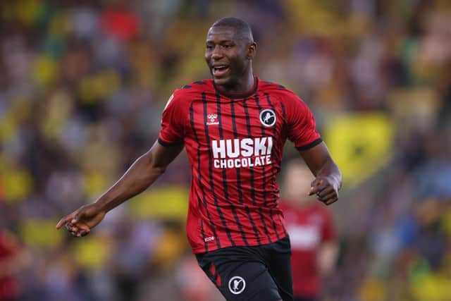 Benik Afobe of Millwall. (Photo by Marc Atkins/Getty Images).
