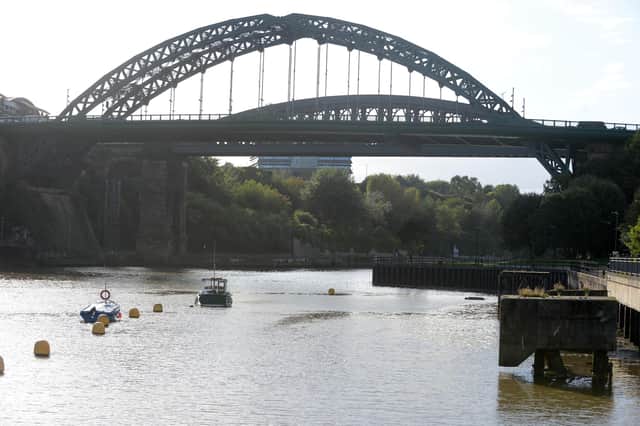 Sunderland RNLI were called following reports of a man in the water near Wearmouth Bridge.