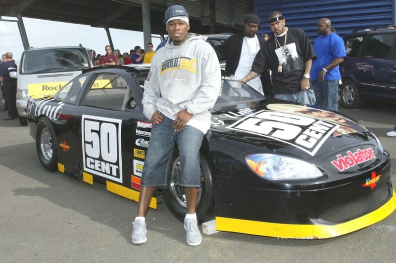 You might remember that really random time when American rapper 50 Cent attended the "Days of Thunder" motorsport event at the Rockingham Motor Speedway in 2004.