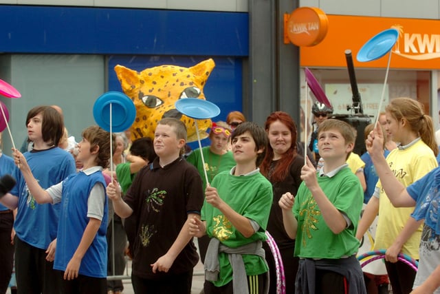 Pupils from Sandhill View brought a carnival to the streets of Sunderland in 2012.