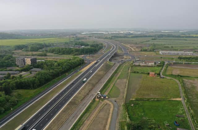 Highways England has shared drone photos taken after the new stretch of A19 opened above Testo's Roundabout at Boldon.