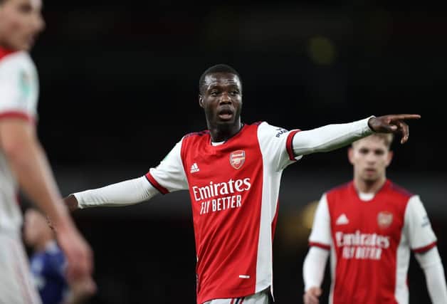 Arsenal winger Nicolas Pepe. (Photo by Julian Finney/Getty Images)